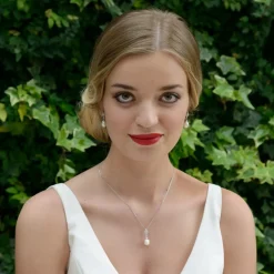 Ivory & Co Ivory and Co Lissabon Perlen Anhänger Halskette* Geschenke Für Brautjungfern | Perlen-hochzeitsschmuck