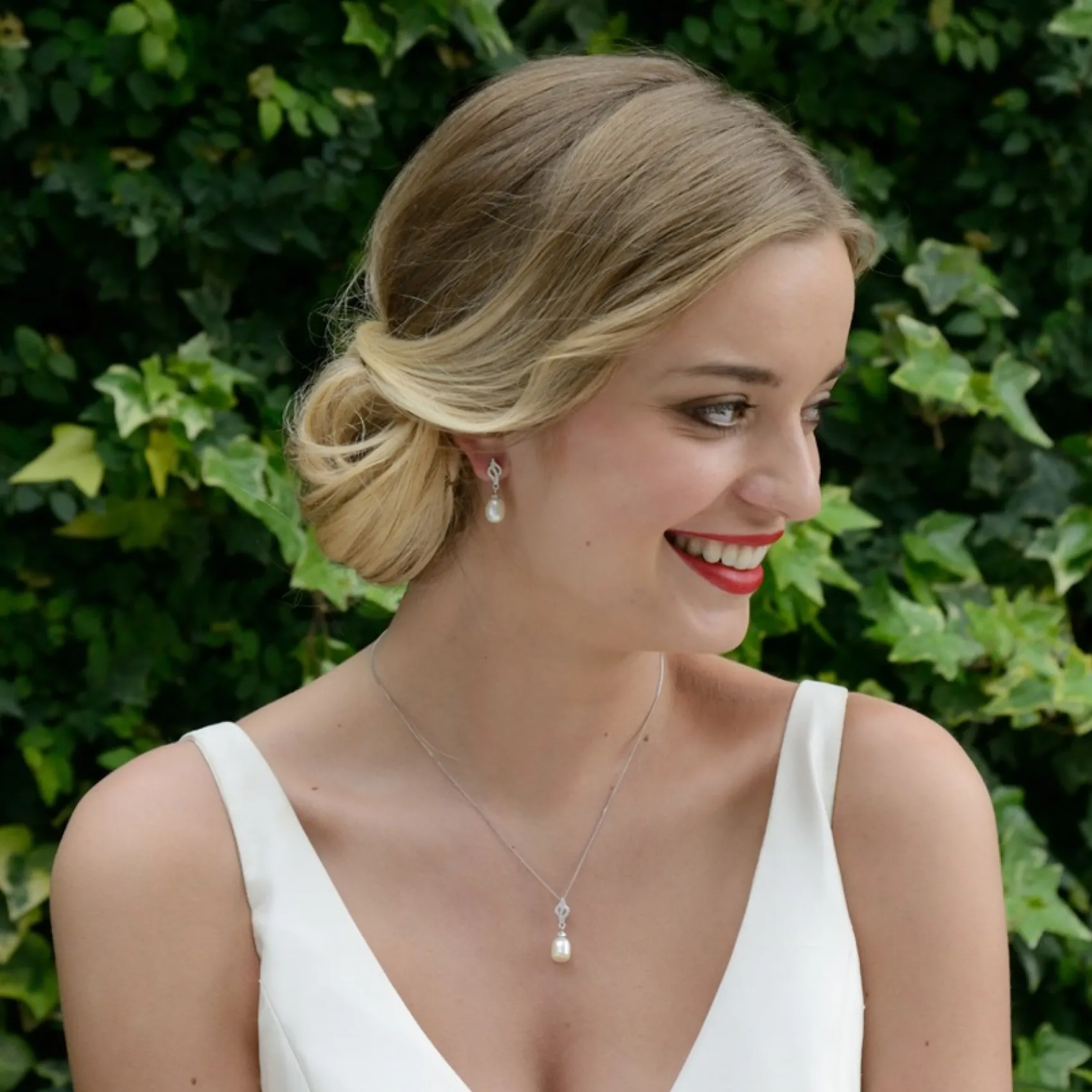 Ivory & Co Ivory and Co Lissabon Perlen Anhänger Halskette* Geschenke Für Brautjungfern | Perlen-hochzeitsschmuck