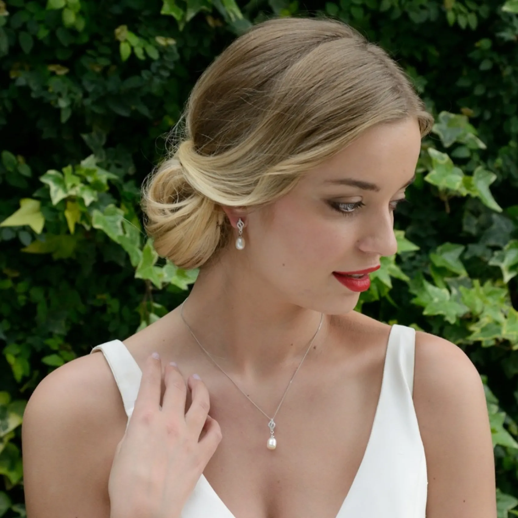 Ivory & Co Ivory and Co Lissabon Perlen Anhänger Halskette* Geschenke Für Brautjungfern | Perlen-hochzeitsschmuck