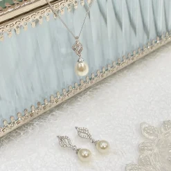 Ivory & Co Ivory and Co Lissabon Perlen Brautschmuck Set* Geschenke Für Die Mutter Des Bräutigams | Geschenke Für Die Mutter Der Braut