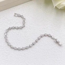 Ivory & Co Ivory and Co Manhattan Cubic Zirkonia Hochzeit Armband* Silberner Abschlussball-schmuck | Prom Armbänder