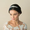 Ivory & Co Ivory and Co Melody Floral Perle und Kristall Braut Tiara* Perlen-haarschmuck | Silberne Haar-accessoires