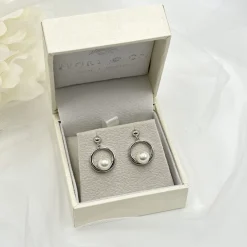 Ivory & Co Ivory and Co Memphis Silber Hängende Perlenohrringe* Geschenke Für Brautjungfern | Perlen-hochzeitsschmuck