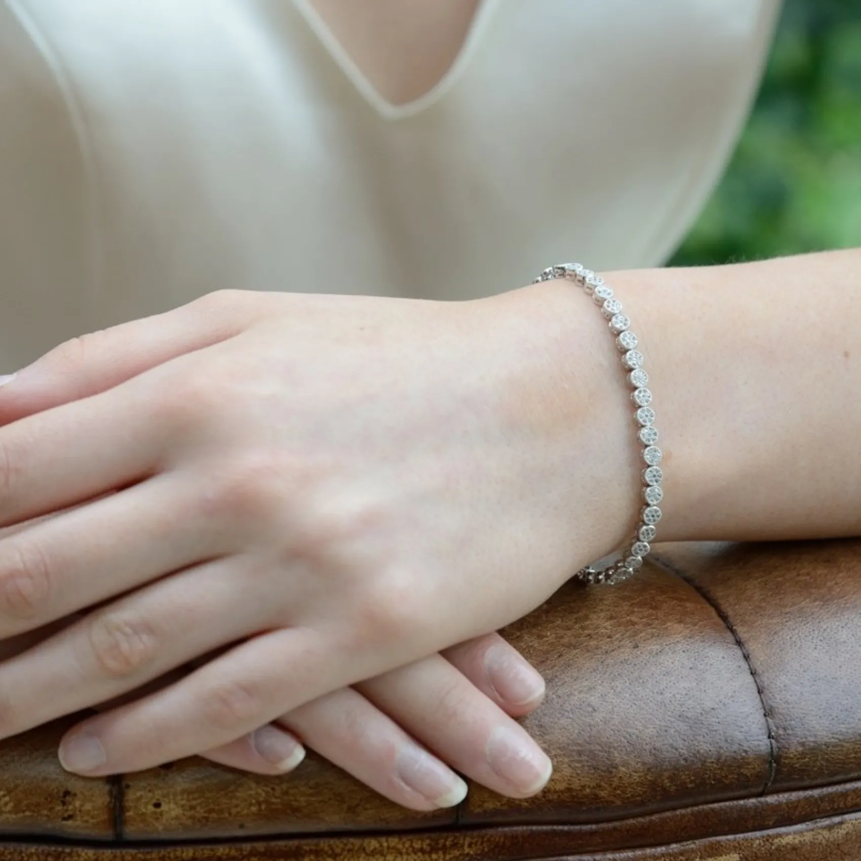 Ivory & Co Ivory and Co Modena Kristallverziertes Hochzeitsarmband* Geschenke Für Brautjungfern | Silberner Hochzeitsschmuck