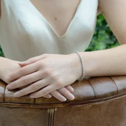 Ivory & Co Ivory and Co Modena Kristallverziertes Hochzeitsarmband* Geschenke Für Brautjungfern | Silberner Hochzeitsschmuck