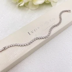 Ivory & Co Ivory and Co Modena Kristallverziertes Hochzeitsarmband* Geschenke Für Brautjungfern | Silberner Hochzeitsschmuck