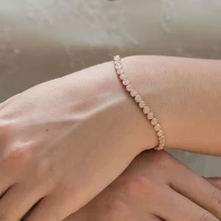 Ivory & Co Ivory and Co Modena Rose Gold Kristall verschönert Hochzeitsarmband* Geschenke Für Brautjungfern | Kristall-hochzeitsschmuck