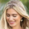 Ivory & Co Ivory and Co Moonshine Gold Perle und Kristall Stirnband* Abschlussball-haarbänder & Tiaras | Haarschmuck Aus Kristall