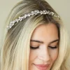 Ivory & Co Ivory and Co Moonshine Silber Perle und Kristall Stirnband* Abschlussball-haarbänder & Tiaras | Haarschmuck Aus Kristall