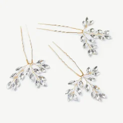 Ivory & Co Ivory and Co Moonspray Gold Kristallspray Haarnadel Set* Abschlussball Haarspangen & Kämme | Haarschmuck Aus Kristall