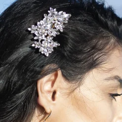 Ivory & Co Ivory and Co Moonstar Gold funkelnder Kristall und Perlen Haarkamm* Abschlussball Haarspangen & Kämme | Haarschmuck Aus Kristall