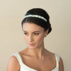 Ivory & Co Ivory and Co Natalia Kristall verschönert Brautstirnband* Haarschmuck Aus Kristall | Silberne Haar-accessoires