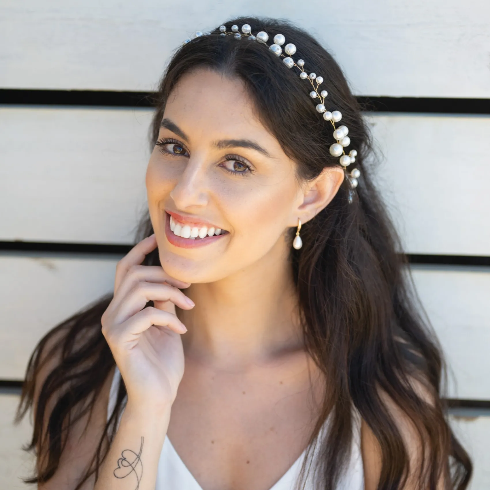 Ivory & Co Ivory and Co Ocean Dream Gold Perlen Haarstrang* Perlen-haarschmuck | Gold-haar-accessoires