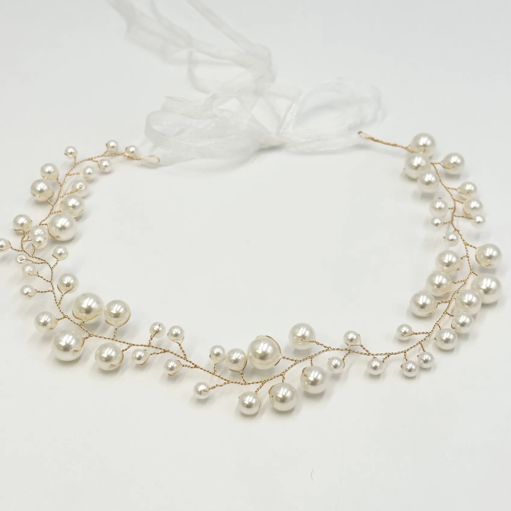 Ivory & Co Ivory and Co Ocean Dream Gold Perlen Haarstrang* Perlen-haarschmuck | Gold-haar-accessoires