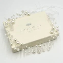Ivory & Co Ivory and Co Ocean Dream Silberne Perlenhaarspirale* Perlen-haarschmuck | Silberne Haar-accessoires