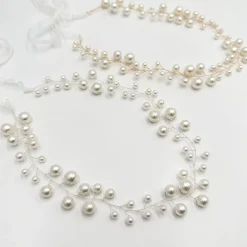 Ivory & Co Ivory and Co Ocean Dream Silberne Perlenhaarspirale* Perlen-haarschmuck | Silberne Haar-accessoires