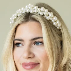 Ivory & Co Ivory and Co Odyssey Aussage Perlen Cluster Brautstirnband* Geschenke Für Die Braut | Perlen-haarschmuck