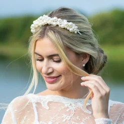 Ivory & Co Ivory and Co Odyssey Aussage Perlen Cluster Brautstirnband* Geschenke Für Die Braut | Perlen-haarschmuck