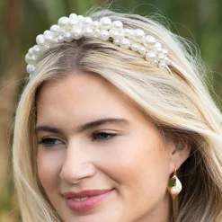 Ivory & Co Ivory and Co Odyssey Aussage Perlen Cluster Brautstirnband* Geschenke Für Die Braut | Perlen-haarschmuck
