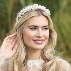 Ivory & Co Ivory and Co Odyssey Aussage Perlen Cluster Brautstirnband* Geschenke Für Die Braut | Perlen-haarschmuck