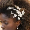 Ivory & Co Ivory and Co Pearl Haze Silber Kamm und Haarnadel Set* Perlen-haarschmuck | Silberne Haar-accessoires