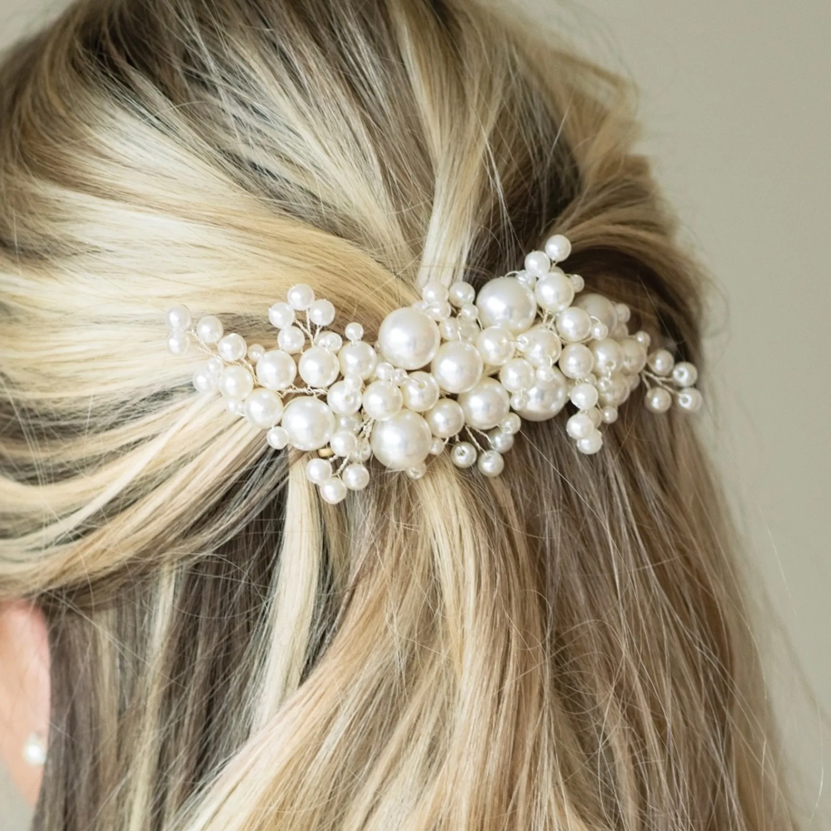 Ivory & Co Ivory and Co Perlenblüte Statement Perlen Cluster Haarspange* Geschenke Für Brautjungfern | Geschenke Für Die Braut