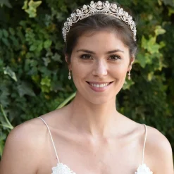 Ivory & Co Ivory and Co Prinzessin Aria Rose Gold Kristall verschönert Tiara* Haarschmuck Aus Kristall | Haarschmuck In Roségold