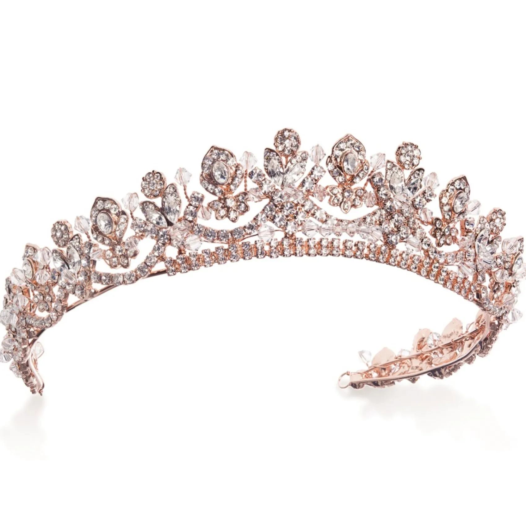 Ivory & Co Ivory and Co Prinzessin Aria Rose Gold Kristall verschönert Tiara* Haarschmuck Aus Kristall | Haarschmuck In Roségold