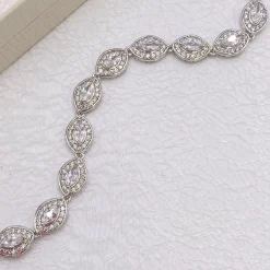 Ivory & Co Ivory and Co Promise Cubic Zirkonia Hochzeitsarmband* Silberner Abschlussball-schmuck | Prom Armbänder
