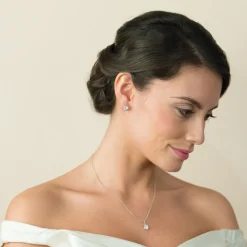 Ivory & Co Ivory and Co Rapture Cubic Zirkonia Anhänger Halskette* Silberner Abschlussball-schmuck | Abschlussball-halsketten
