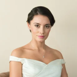 Ivory & Co Ivory and Co Rapture Cubic Zirkonia Anhänger Halskette* Silberner Abschlussball-schmuck | Abschlussball-halsketten