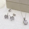 Ivory & Co Ivory and Co Rapture Kristall Brautschmuck Set* Silberner Abschlussball-schmuck | Abschlussball-schmuck-sets