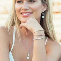 Ivory & Co Ivory and Co Rochelle Silber Kristall Pave dreifache Tropfen Ohrringe* Silberner Abschlussball-schmuck | Abschlussball-ohrringe