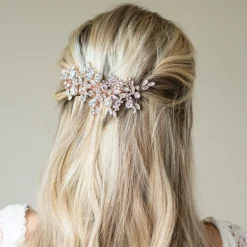 Ivory & Co Ivory and Co Rose Gold Kristall verkrustet funkelnden Haarkamm* Abschlussball Haarspangen & Kämme | Vintage-kopfbedeckungen
