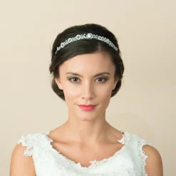Ivory & Co Ivory and Co Selma Art Deco inspiriert Kristall Hochzeit Stirnband* Vintage-kopfbedeckungen | Silberne Haar-accessoires