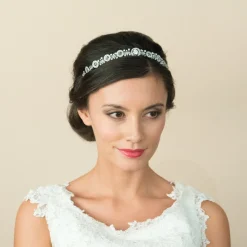 Ivory & Co Ivory and Co Selma Art Deco inspiriert Kristall Hochzeit Stirnband* Vintage-kopfbedeckungen | Silberne Haar-accessoires