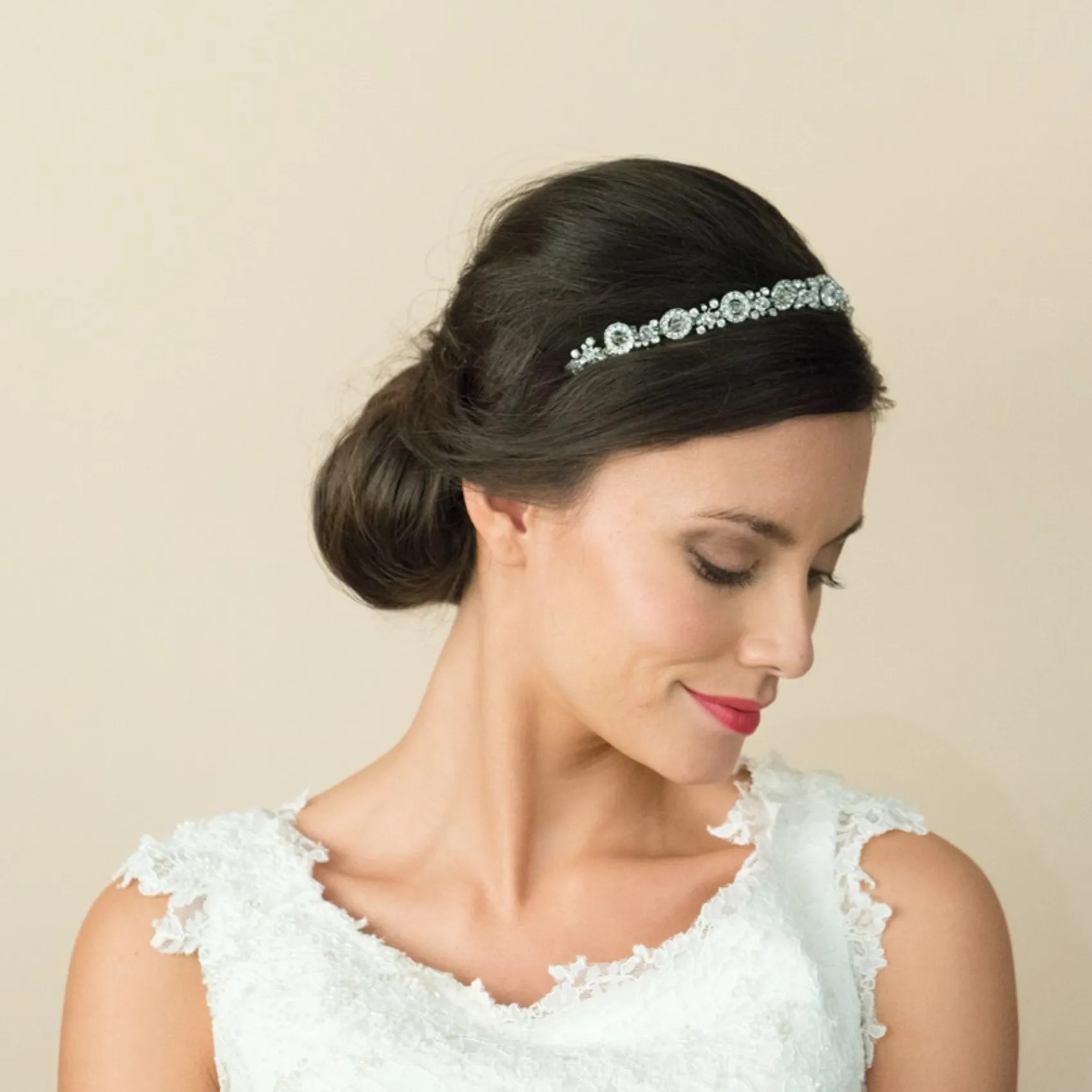 Ivory & Co Ivory and Co Selma Art Deco inspiriert Kristall Hochzeit Stirnband* Vintage-kopfbedeckungen | Silberne Haar-accessoires