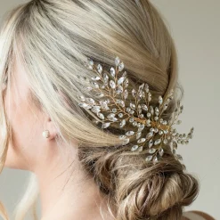 Ivory & Co Ivory and Co Serenade Gold Statement Kristall Spray Hochzeit Haarspange* Abschlussball Haarspangen & Kämme | Haarschmuck Aus Kristall