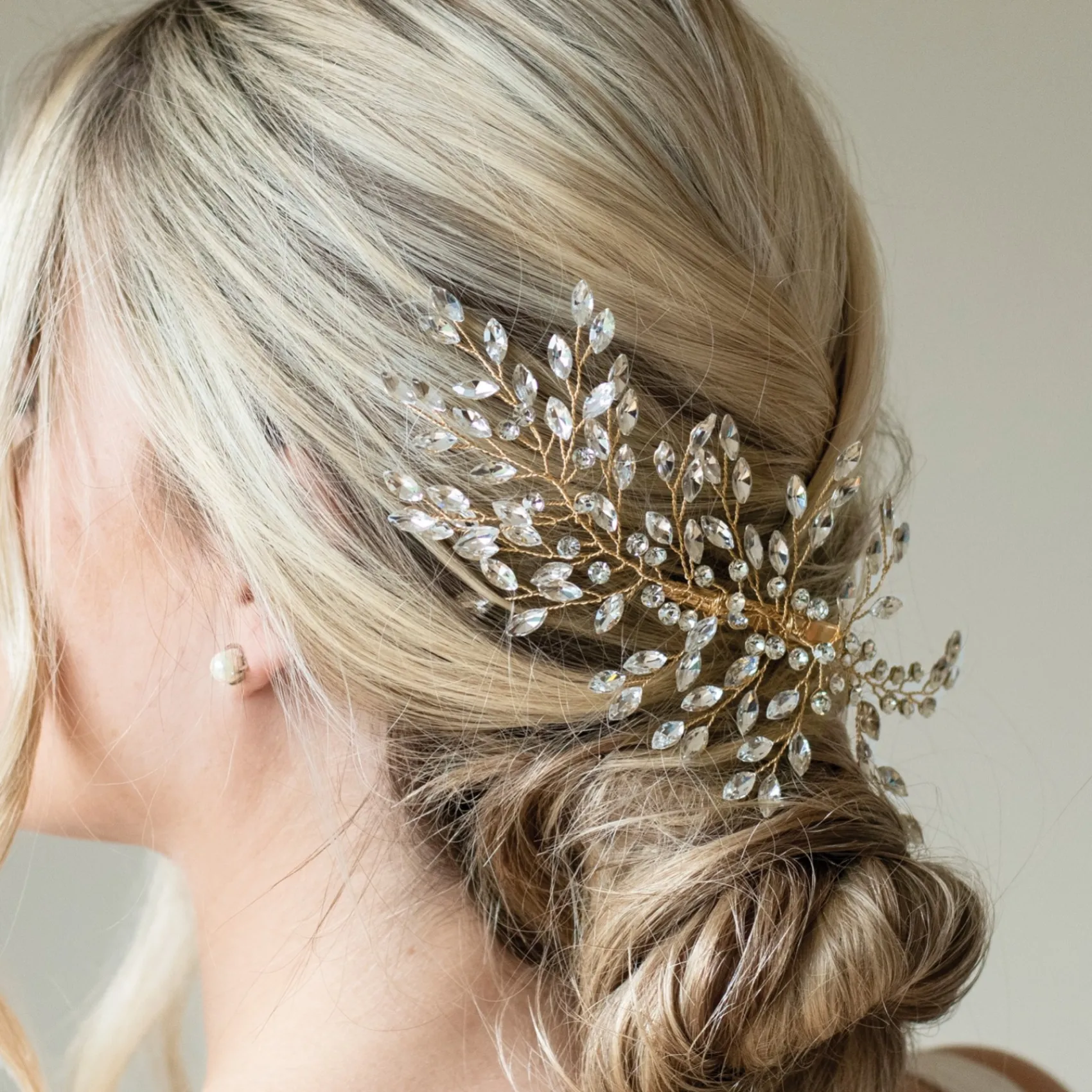Ivory & Co Ivory and Co Serenade Gold Statement Kristall Spray Hochzeit Haarspange* Abschlussball Haarspangen & Kämme | Haarschmuck Aus Kristall