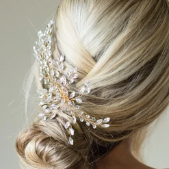 Ivory & Co Ivory and Co Serenade Gold Statement Kristall Spray Hochzeit Haarspange* Abschlussball Haarspangen & Kämme | Haarschmuck Aus Kristall