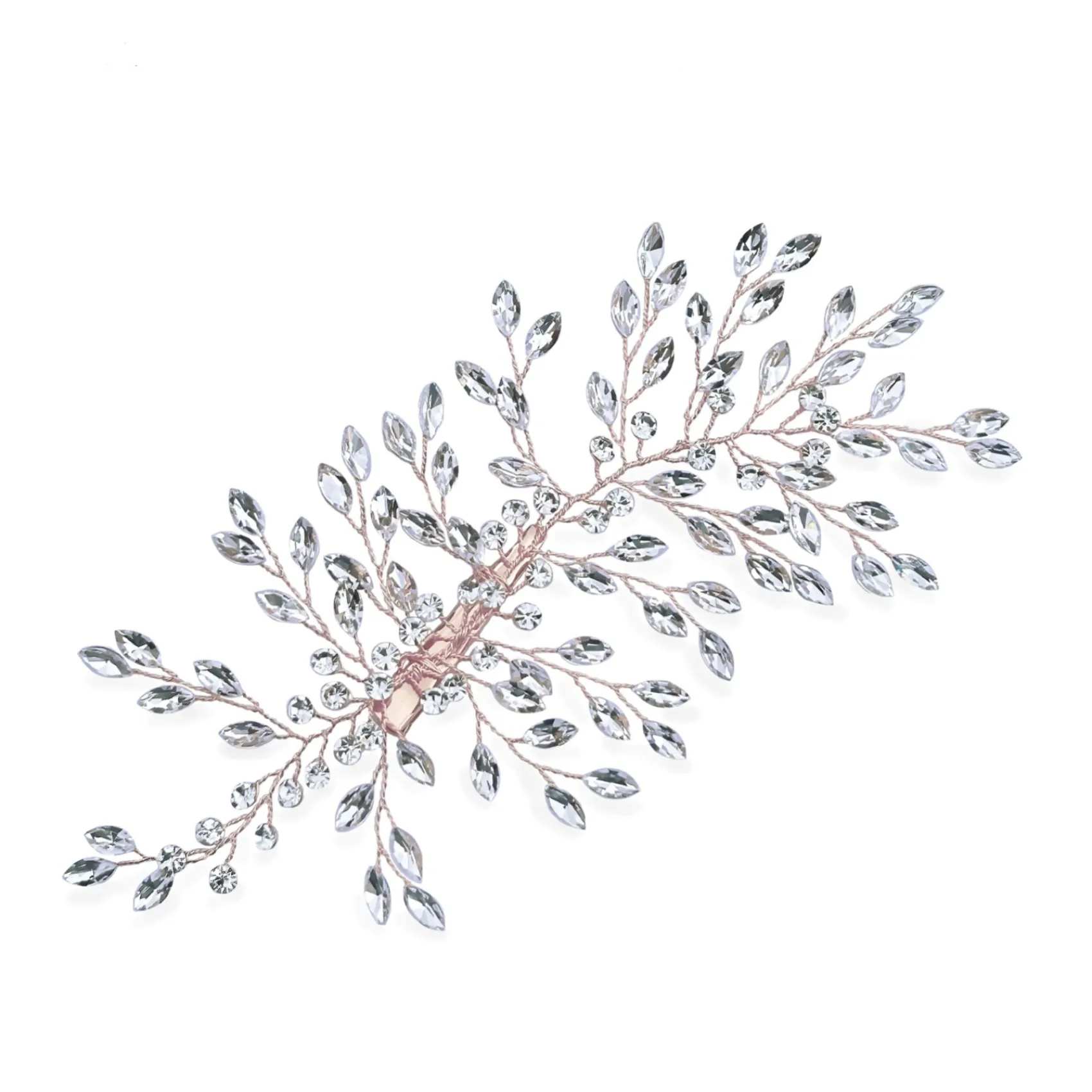 Ivory & Co Ivory and Co Serenade Rose Gold Statement Kristall Spray Haarspange* Abschlussball Haarspangen & Kämme | Haarschmuck Aus Kristall