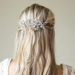 Ivory & Co Ivory and Co Silber Kristall verkrustete funkelnde Hochzeit Haar Kamm* Abschlussball Haarspangen & Kämme | Vintage-kopfbedeckungen