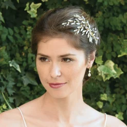Ivory & Co Ivory and Co Sonnenblume Gold Kristall Spray Hochzeit Haarspange* Abschlussball Haarspangen & Kämme | Geschenke Für Brautjungfern