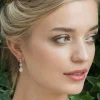 Ivory & Co Ivory and Co Sorbonne Kristall-Ohrringe mit Tropfen (Rose Gold)* Geschenke Für Brautjungfern | Geschenke Für Die Braut