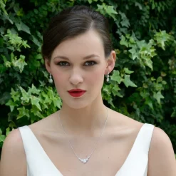 Ivory & Co Ivory and Co Sorbonne Kristall-Tropfen-Ohrringe zur Hochzeit* Silberner Abschlussball-schmuck | Abschlussball-ohrringe