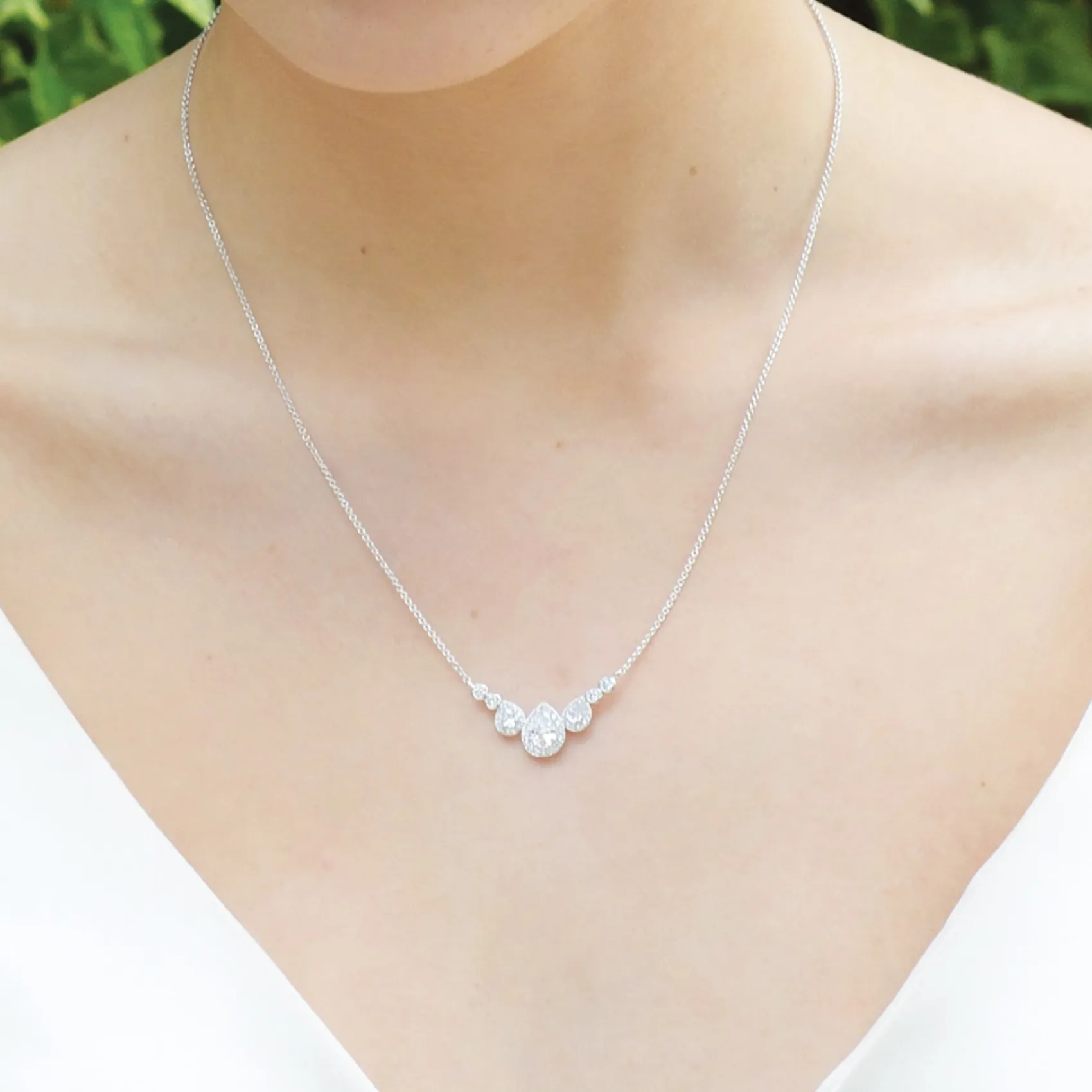 Ivory & Co Ivory and Co Sorbonne Kristall-Hochzeitskette* Silberner Abschlussball-schmuck | Abschlussball-halsketten