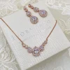 Ivory & Co Ivory and Co Sorbonne Rose Gold Brautschmuck Set* Geschenke Für Brautjungfern | Geschenke Für Die Braut