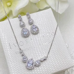 Ivory & Co Ivory and Co Sorbonne Silber Brautschmuck Set* Silberner Abschlussball-schmuck | Abschlussball-schmuck-sets
