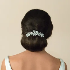 Ivory & Co Ivory and Co Süßwasserperlen Brauthaarkamm* Perlen-haarschmuck | Silberne Haar-accessoires