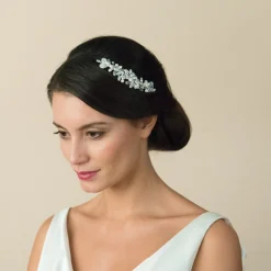 Ivory & Co Ivory and Co Süßwasserperlen Brauthaarkamm* Perlen-haarschmuck | Silberne Haar-accessoires